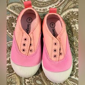 Cat & jack toddler size 7 slip ons